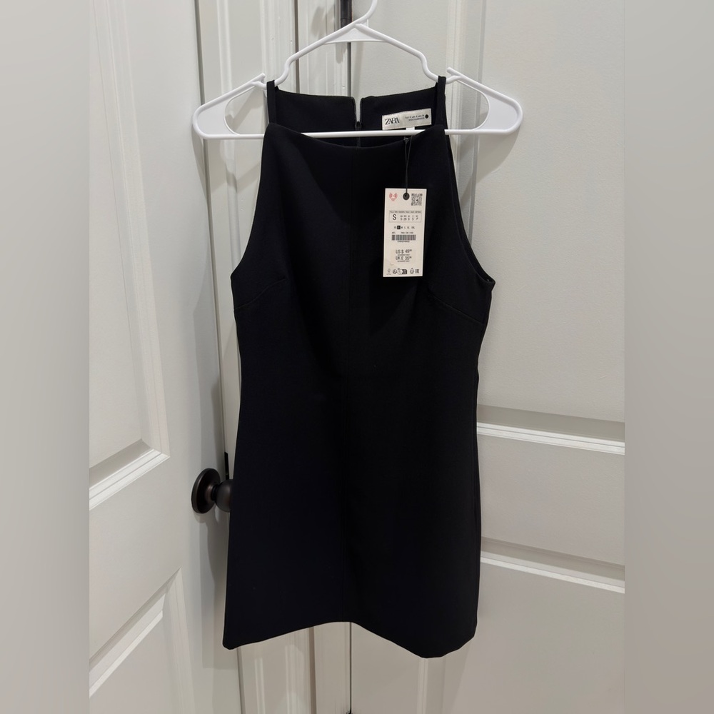 Zara Black Mini Sheath Dress